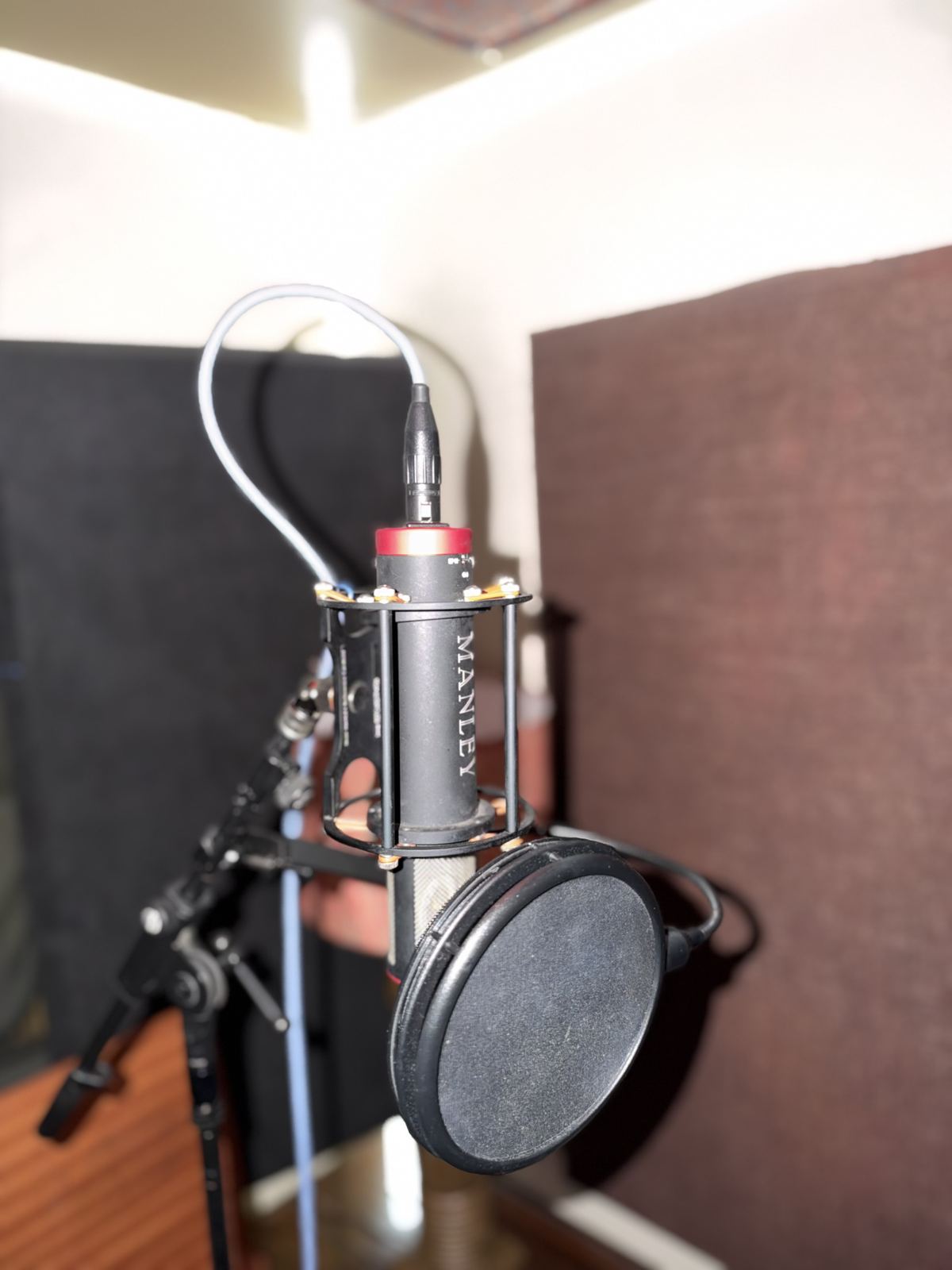 Booth A — Manley condenser microphone